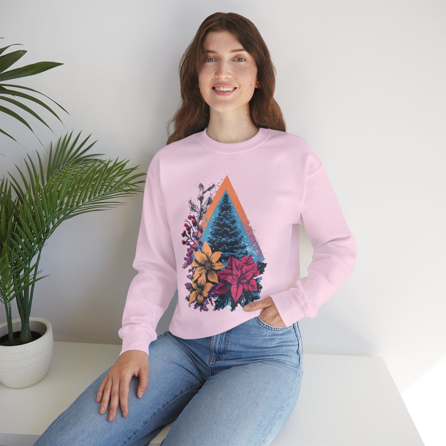 Christmas Tree Unisex Heavy Blend™ Crewneck Sweatshirt