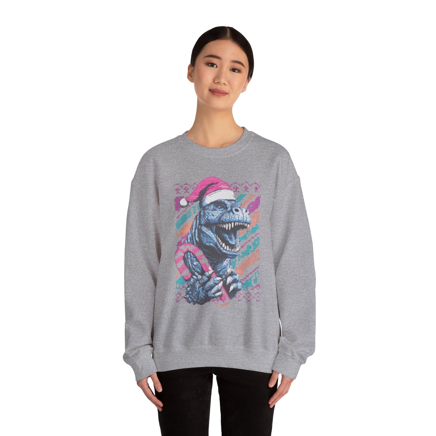 Godzilla Christmas Unisex Heavy Blend™ Crewneck Sweatshirt