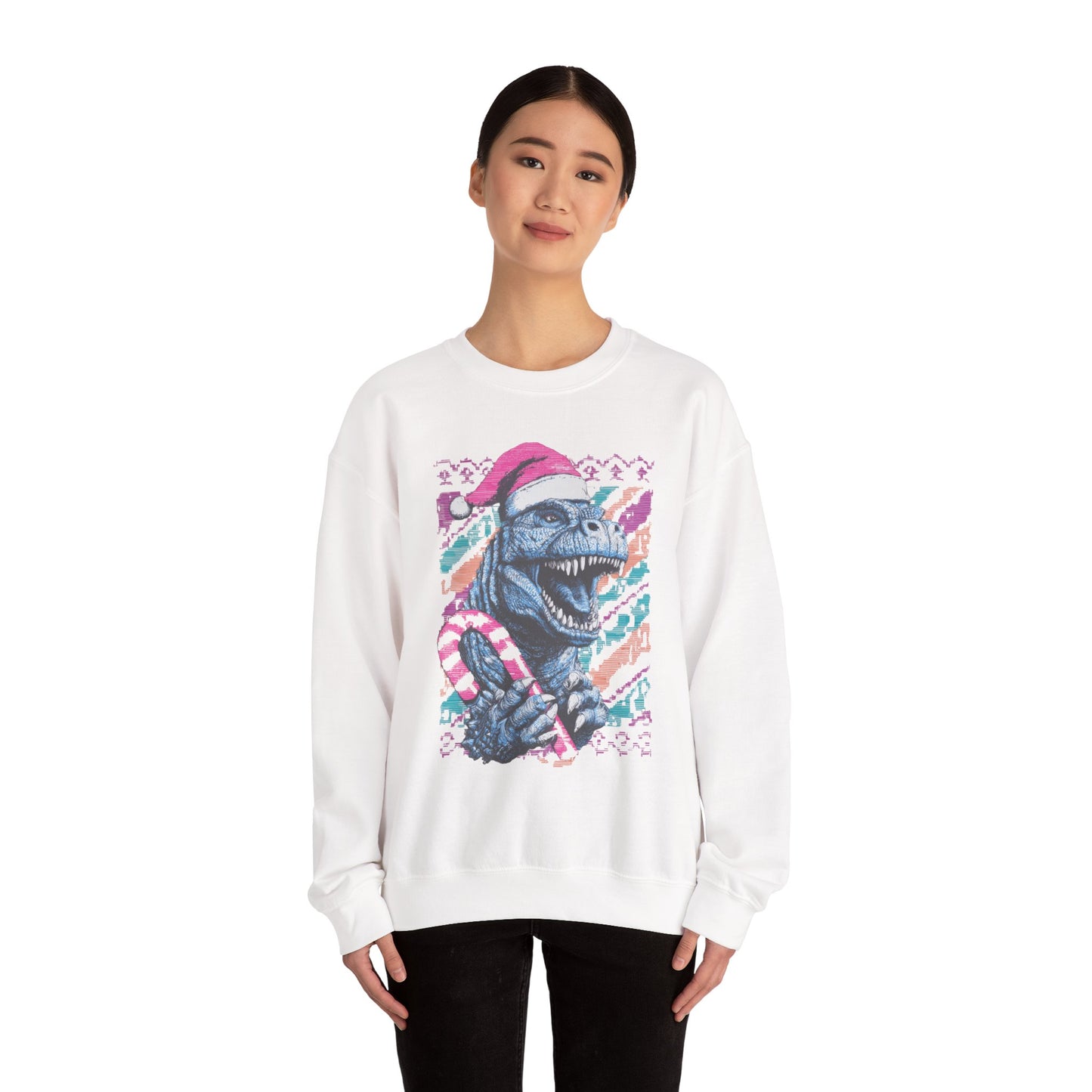 Godzilla Christmas Unisex Heavy Blend™ Crewneck Sweatshirt