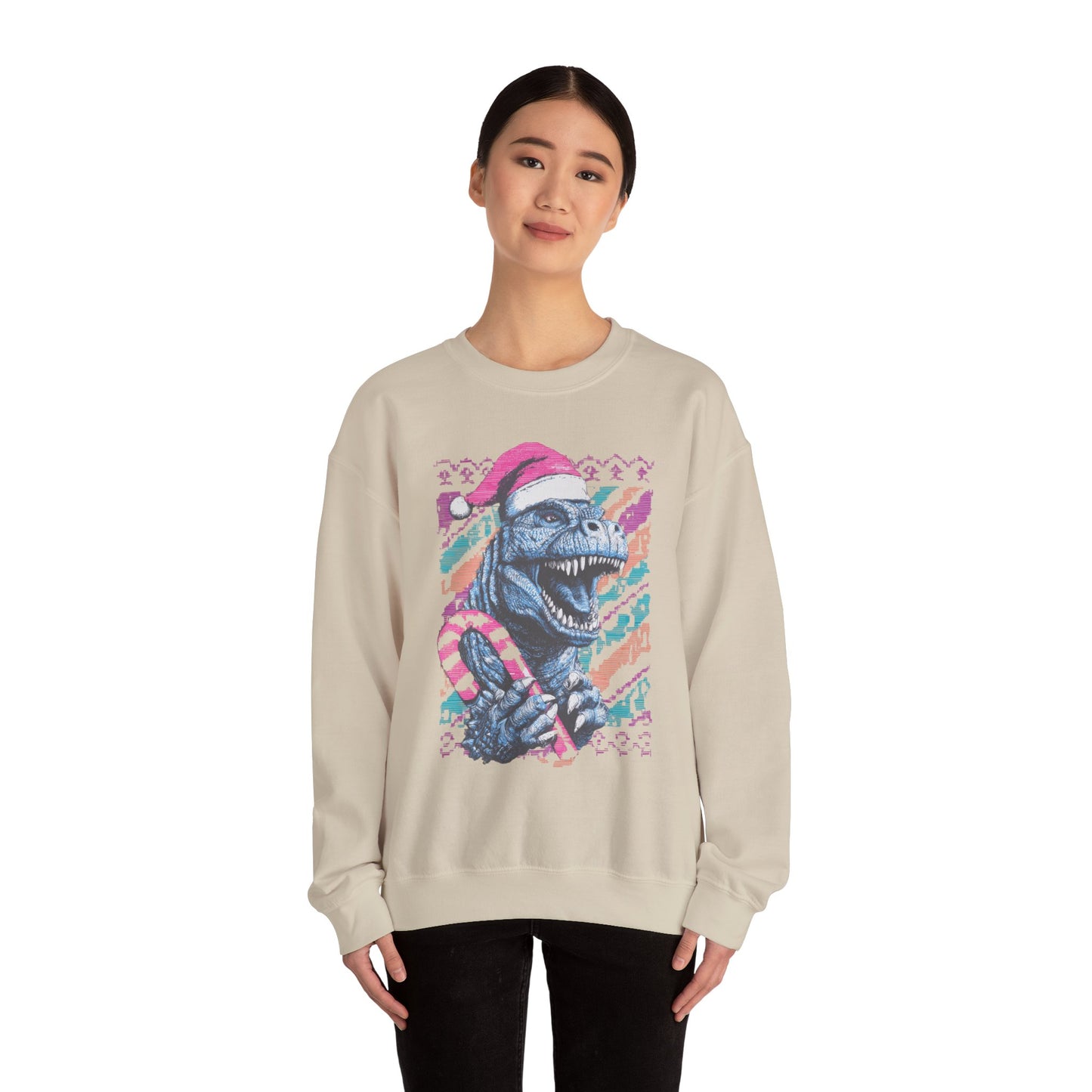 Godzilla Christmas Unisex Heavy Blend™ Crewneck Sweatshirt