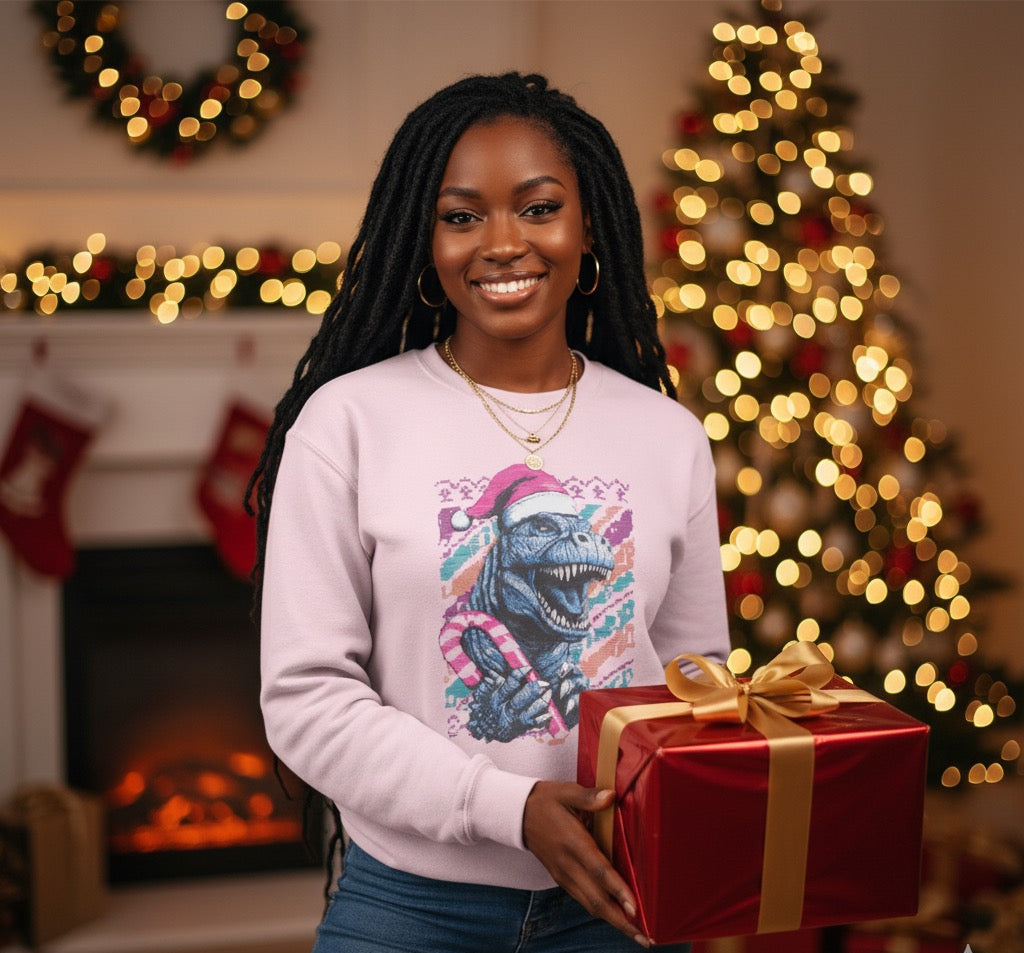 Godzilla Christmas Unisex Heavy Blend™ Crewneck Sweatshirt