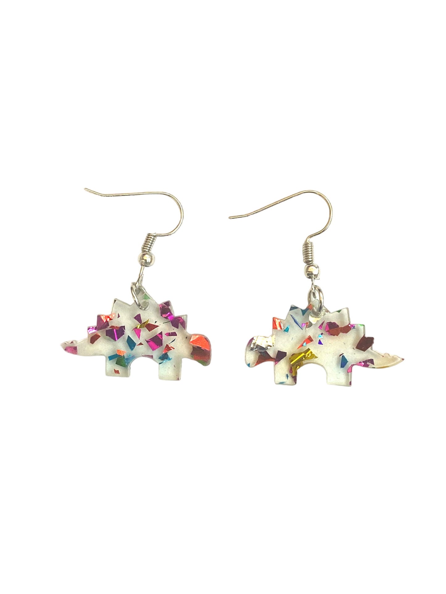 Dinosaur Confetti Earrings - CosmicMedium