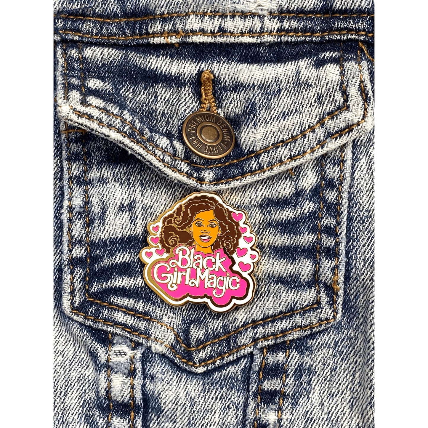 Girl Magic Doll Lapel Pins and Brooches - CosmicMedium