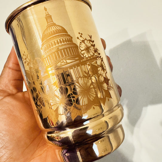 Copper Engraved Cup