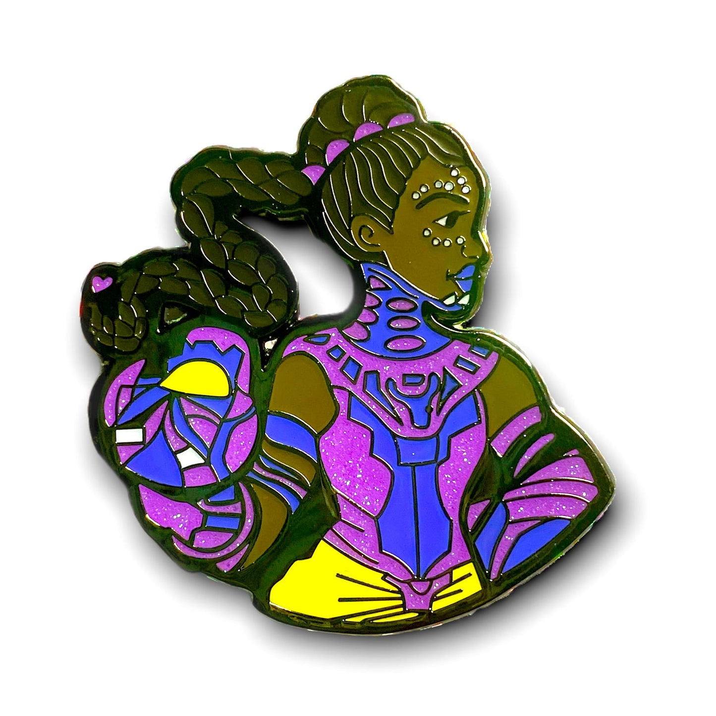 Limited Edition Black Panther Princess Shuri Enamel Pin | Cosmic Medium - CosmicMedium