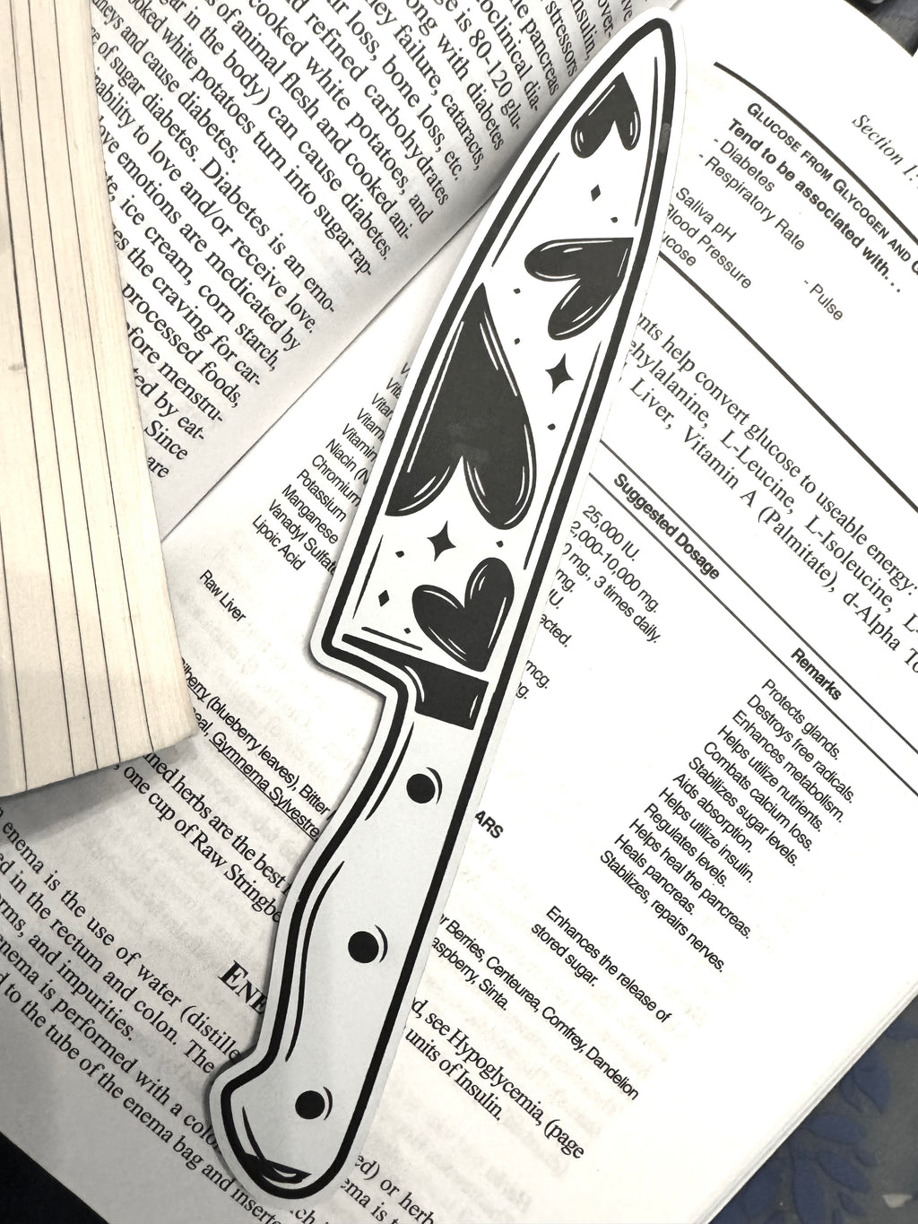 Knife Thriller Dark Romance Bookmark