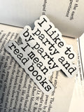 I like to Part Read Books Pin