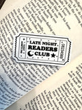 Late Night Readers Club Pin