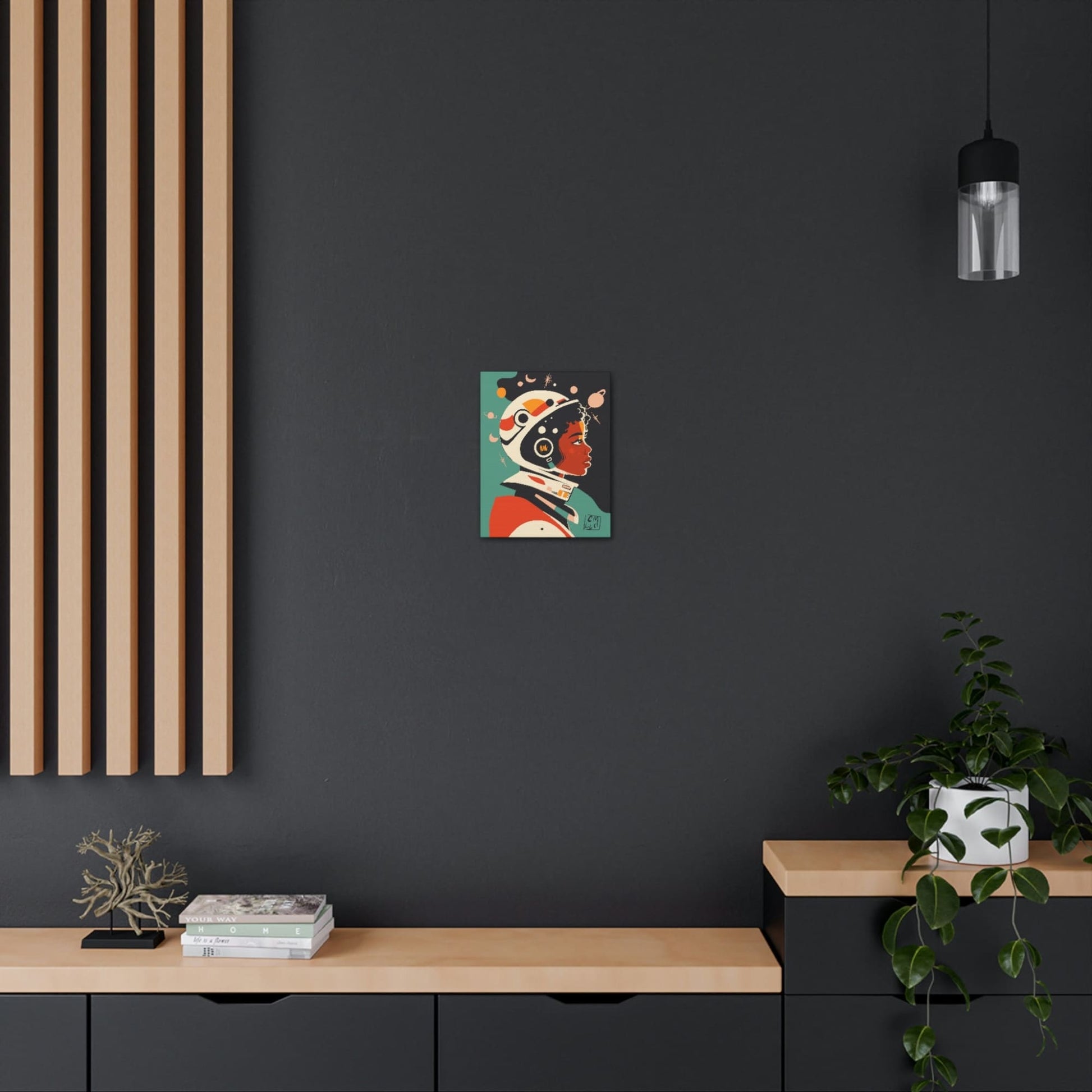 Among The Stars Astronaut Canvas Gallery Wraps - Enhance Your Wall Décor with Remarkable Clarity and Detail - CosmicMedium