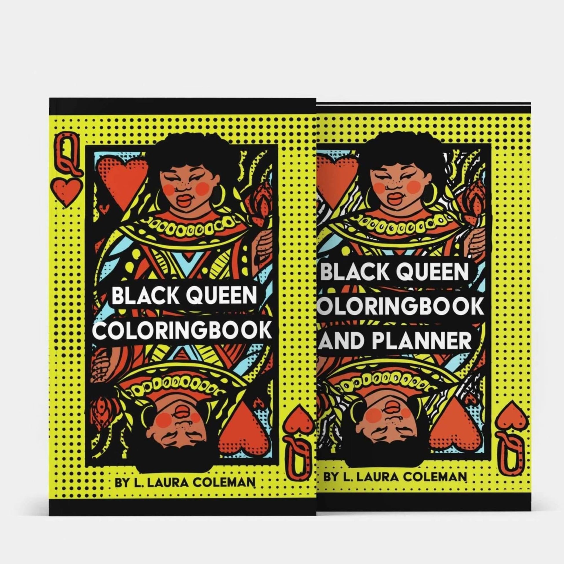 Black Queen Adult Coloring Book and Planner