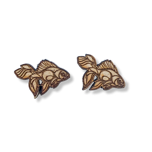 Goldfish Stud Earrings