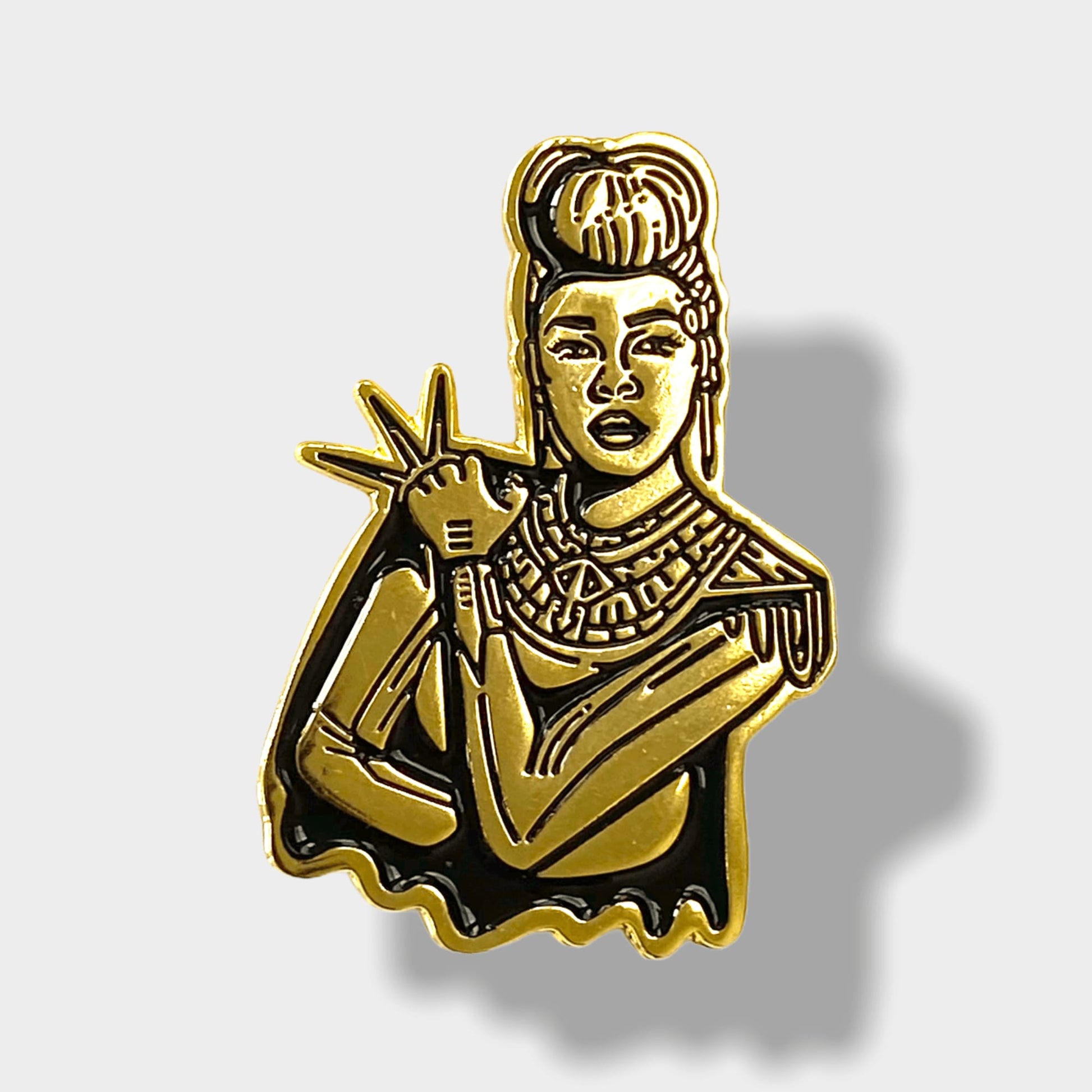 Lady Gold Enamel Pin - B Grade - CosmicMedium