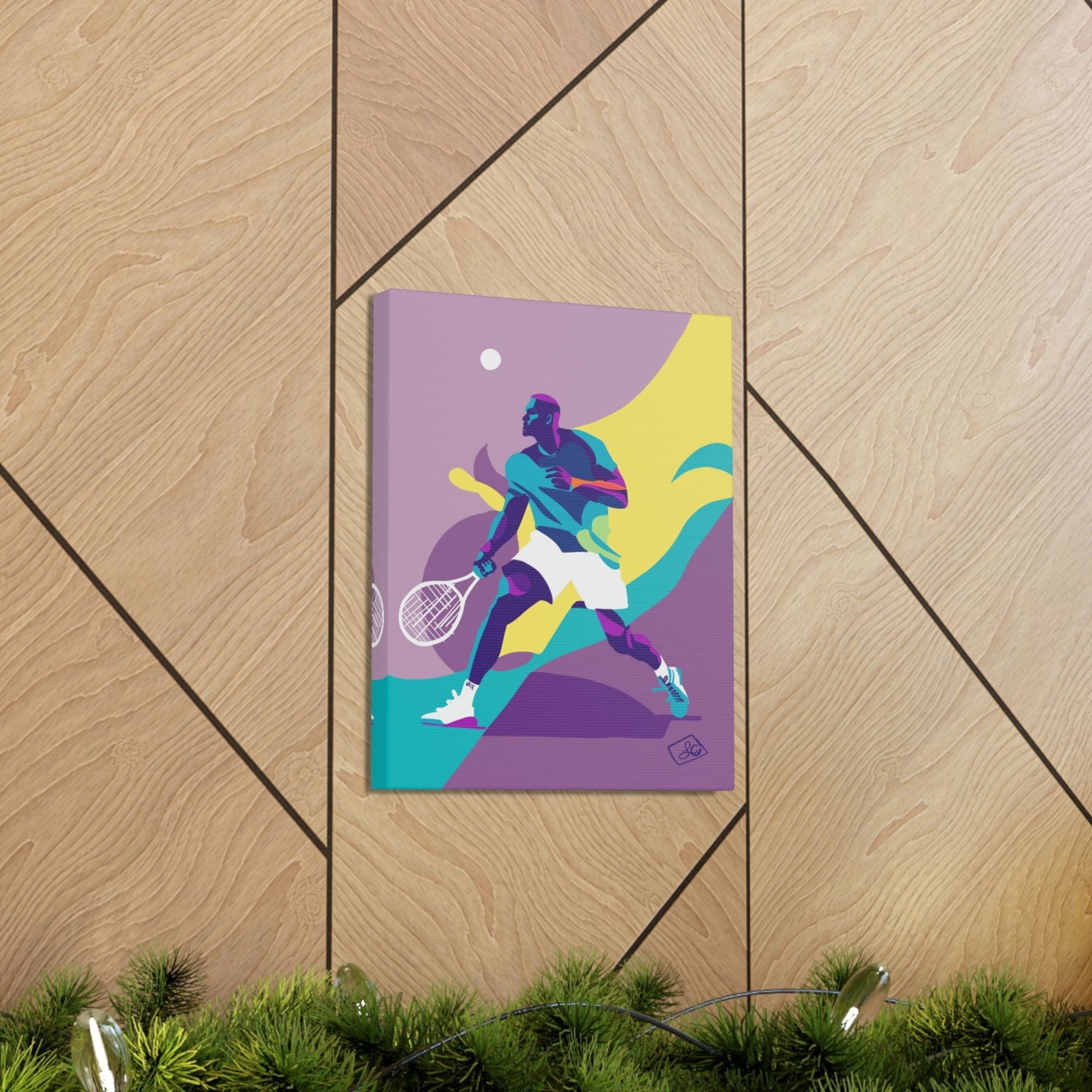 Tennis Game Canvas Gallery Wraps - CosmicMedium