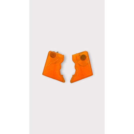 Washington DC Orange Acrylic Earrings - CosmicMedium